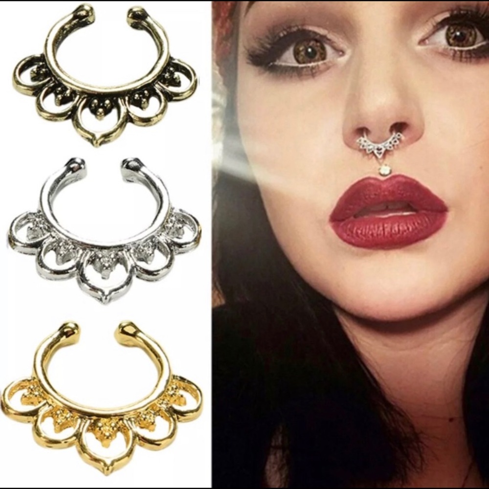 Fake septum ring